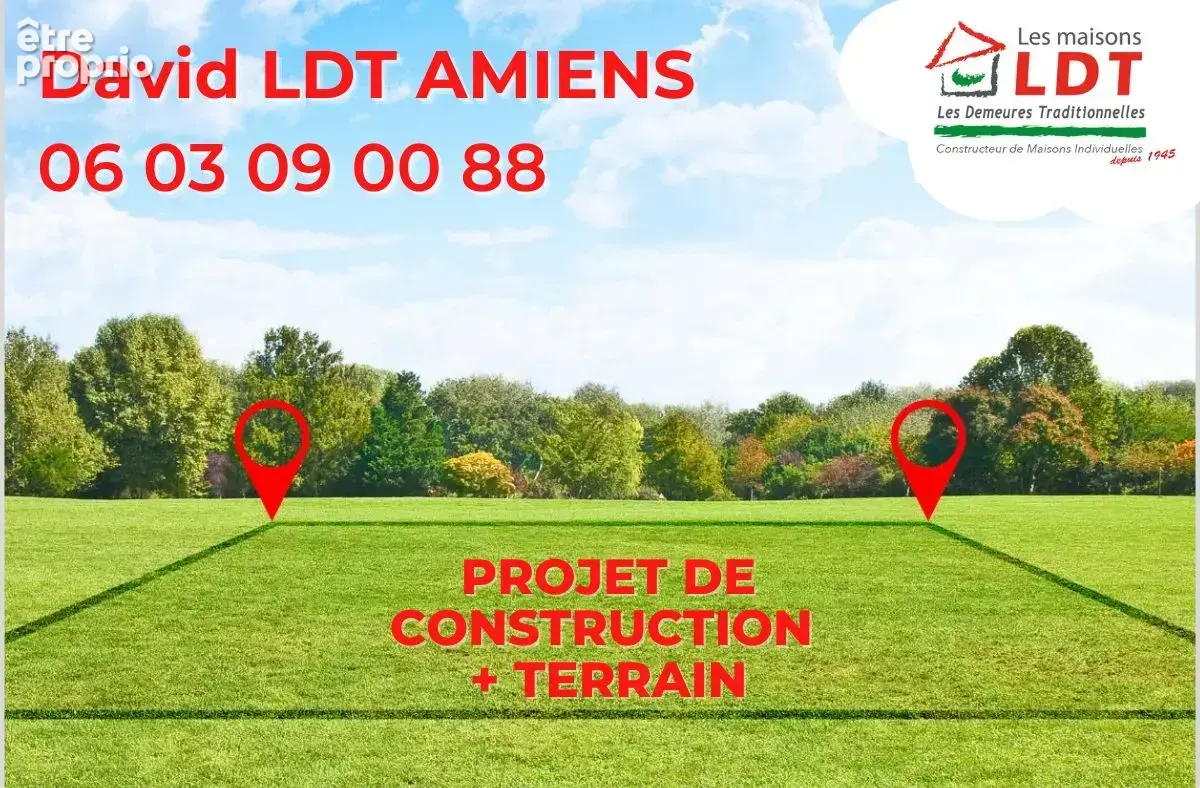 AMIENS SUD - CAGNY -  Terrain a Bâtir de 382 m2 , Proche Rocade/Large Façade - photo 5