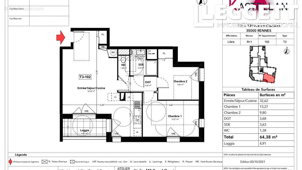 Appartement à RENNES