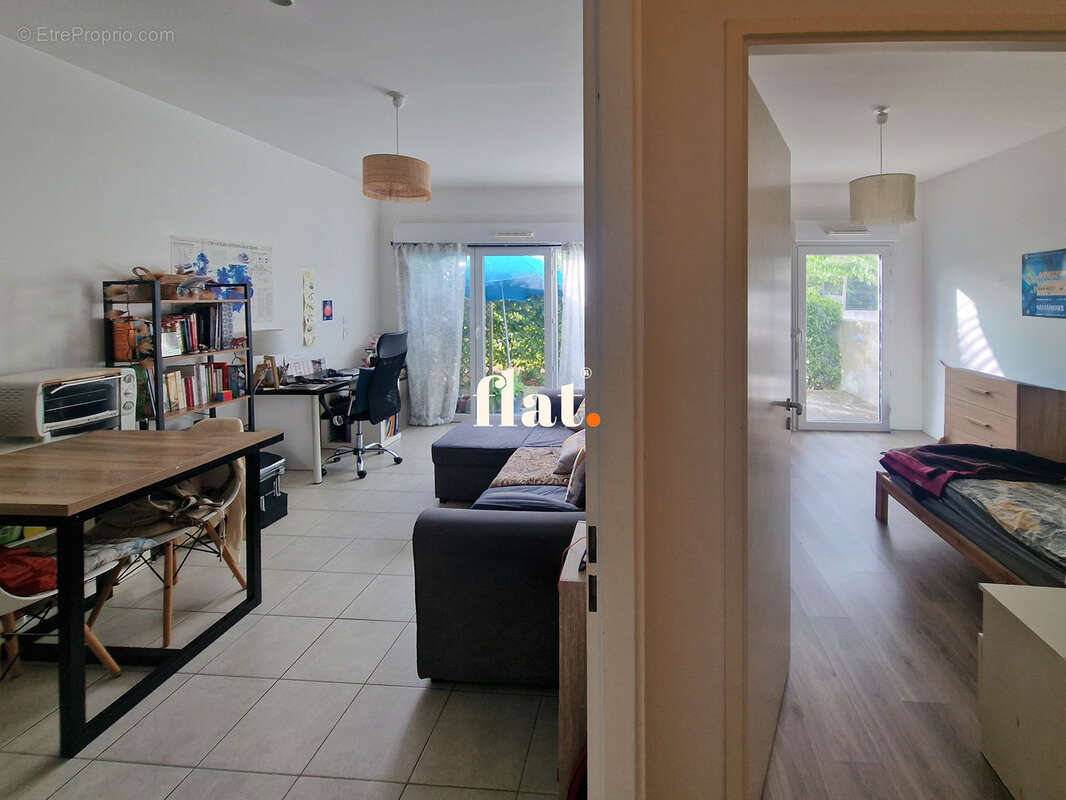 NANTES est -  Boulevard jules verne - APPARTEMENT T2 de 43.19 m2  en rez de jardin - terrasse  expo ouest - pa - photo 3