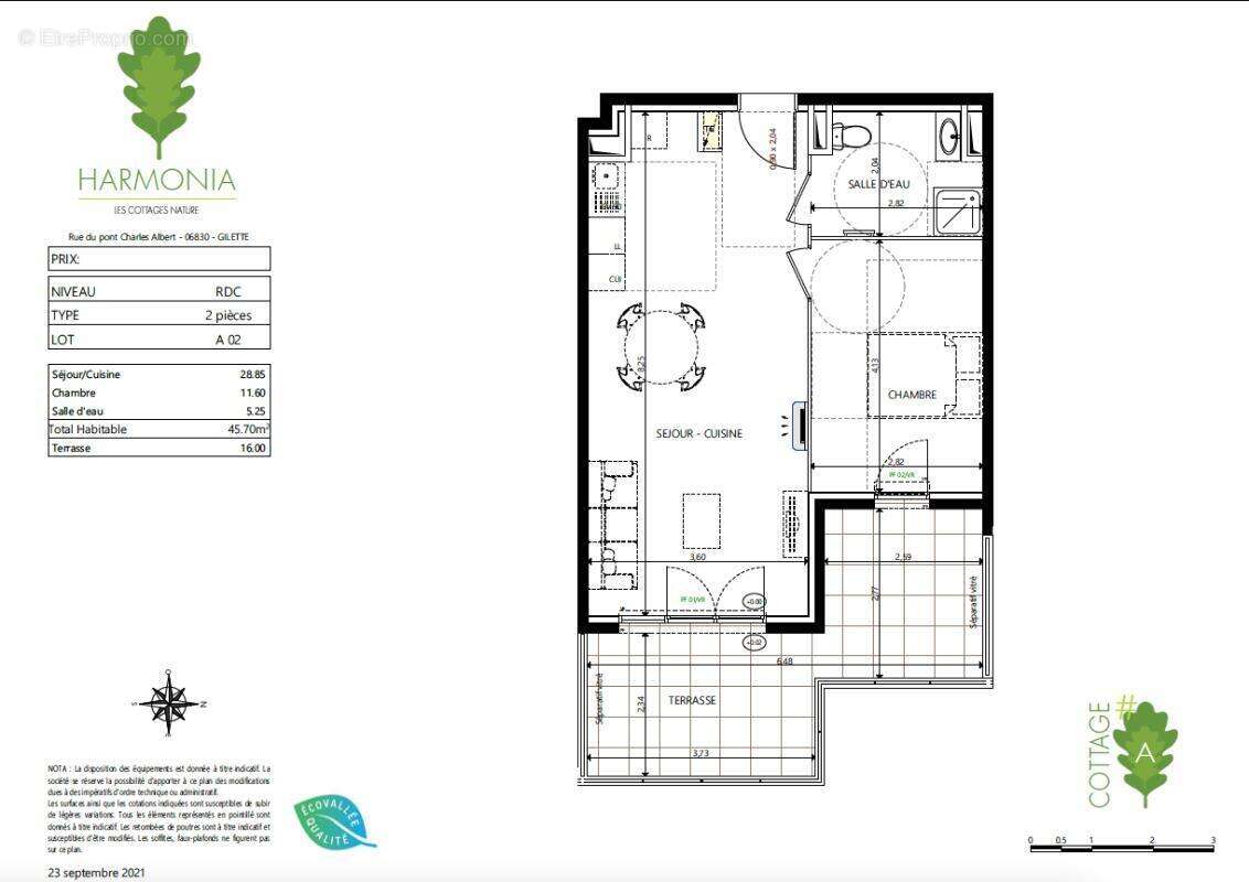 Appartement à GILETTE