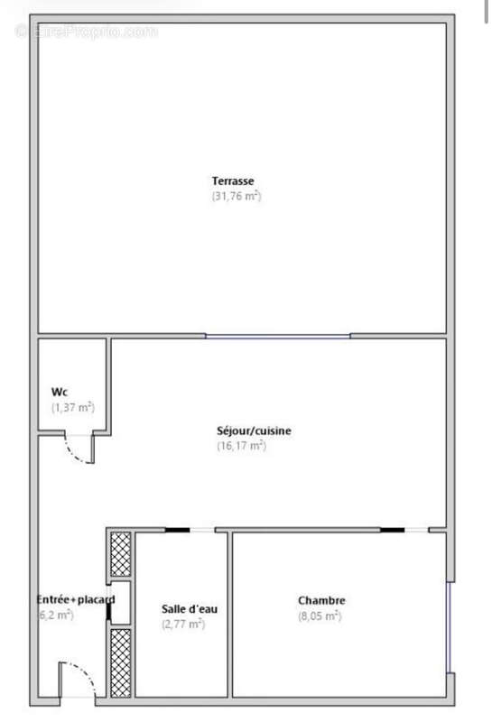 2 pièces 35 m2 + 32 m2 de terrasse à ciel ouvert + parking & cave - photo 15