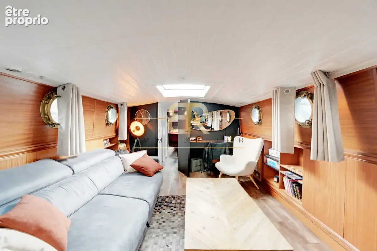 Exclusivité   péniche habitable d’environ 45 m2   paris 8e - photo 5