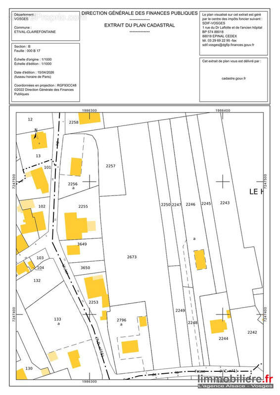 Terrain à ETIVAL-CLAIREFONTAINE