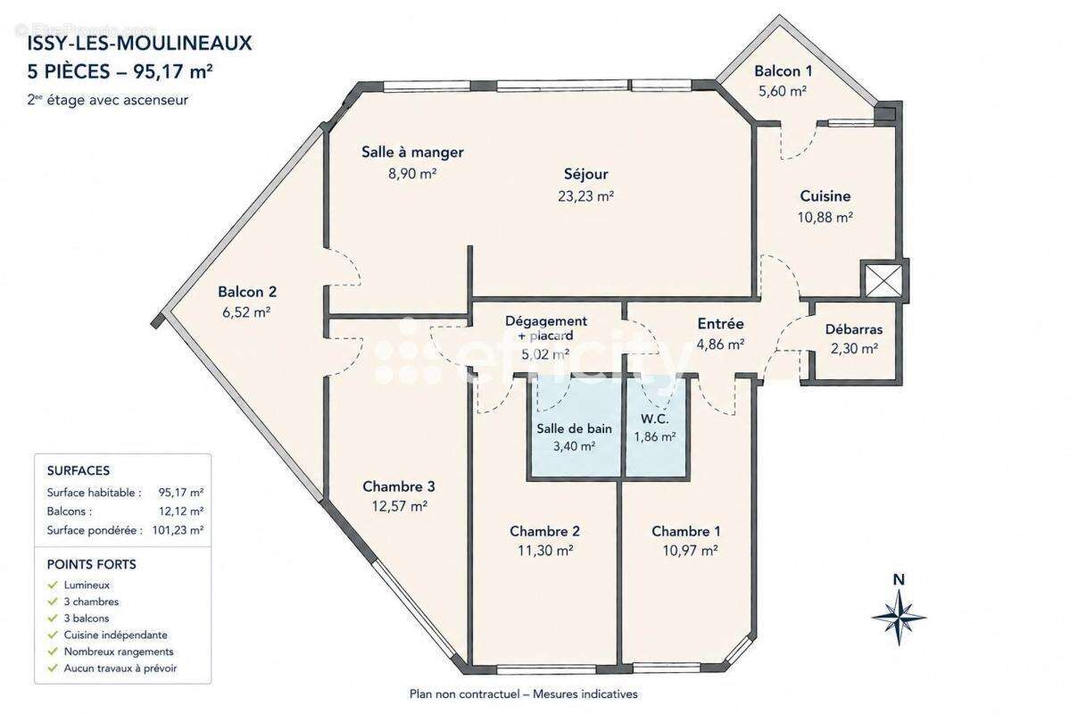 Appartement à ISSY-LES-MOULINEAUX