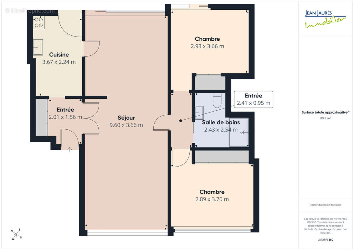 Appartement rénové avec vue panoramique traversante   Lumineux, climatisé et idéalement situé - photo 14