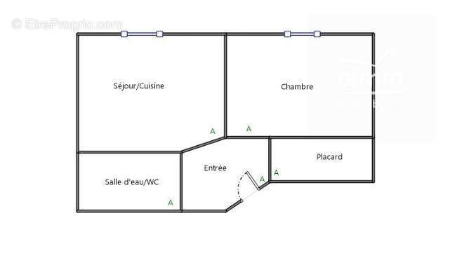 Appartement 28 m² à Fontaine  - photo 3