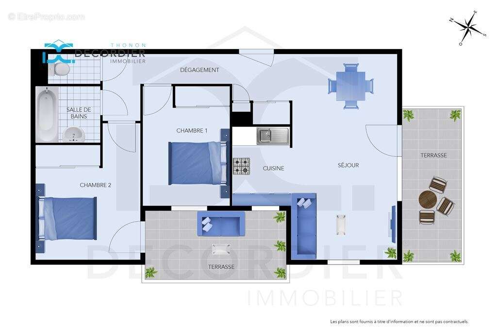 T3 lumineux de 61,35m² – proche centre-ville & gare – cave - 2 parkings couverts ! - photo 2