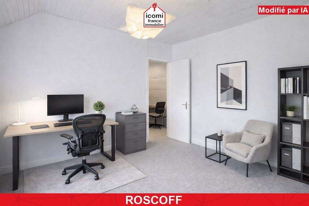 Finistere - roscoff (29680) - a vendre - maison t7 de +150m² : 1 studio et 1 duplex t5  - terrain 350m² environ - garage et stat - photo 7
