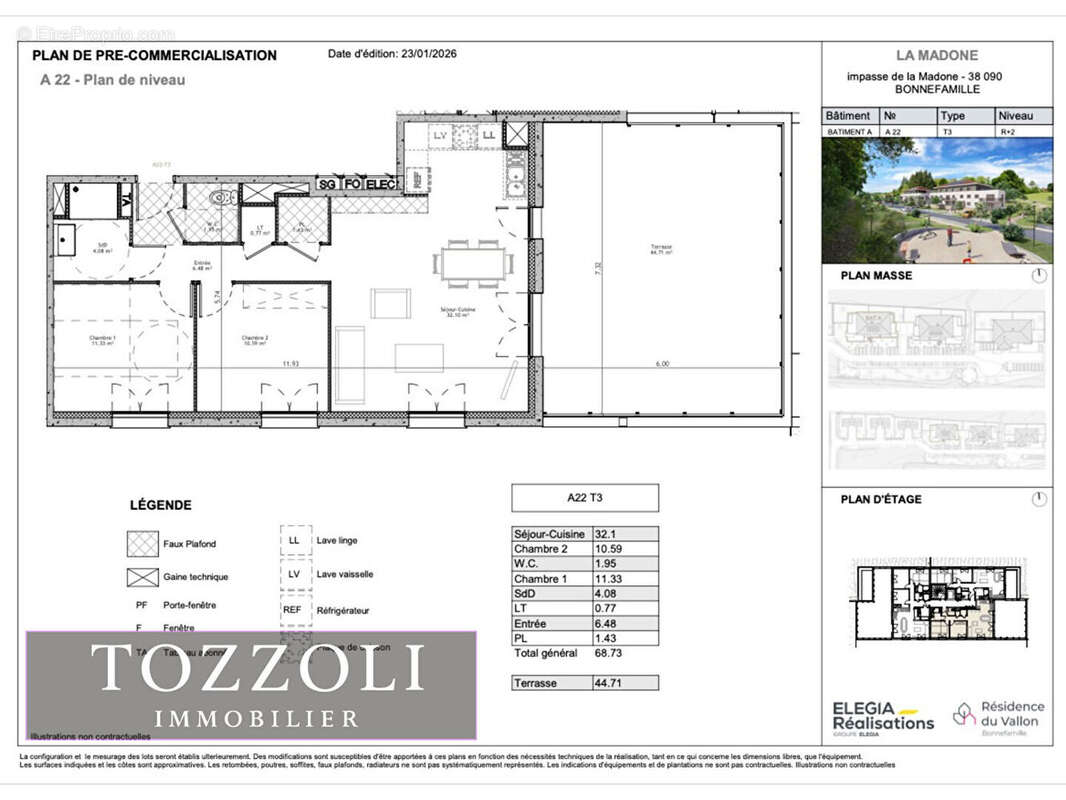 Appartement à BONNEFAMILLE