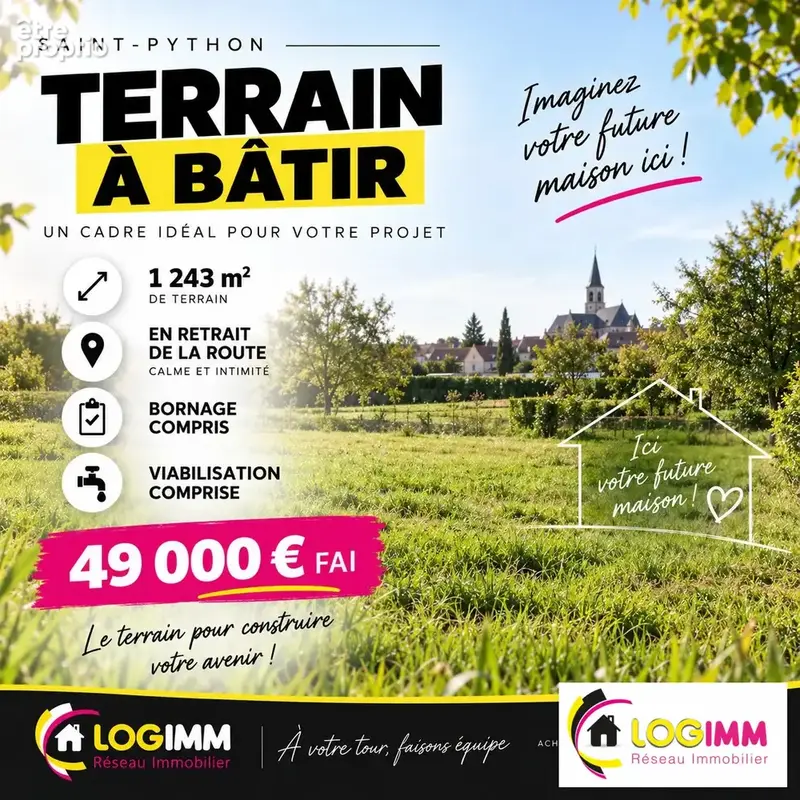 Terrain à SAINT-PYTHON