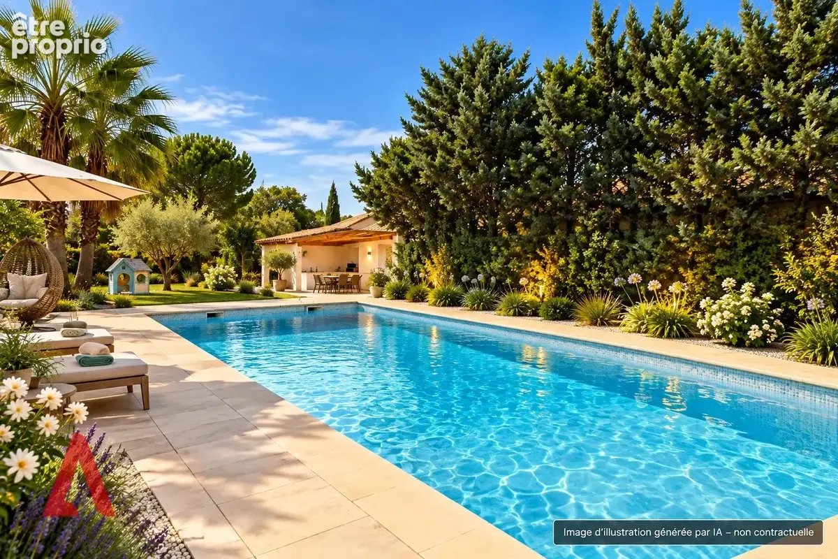 Roujan  villa d'exception 218 m² + gîte indépendant  piscine chauffée  1 690 m²  690 000  - photo 7