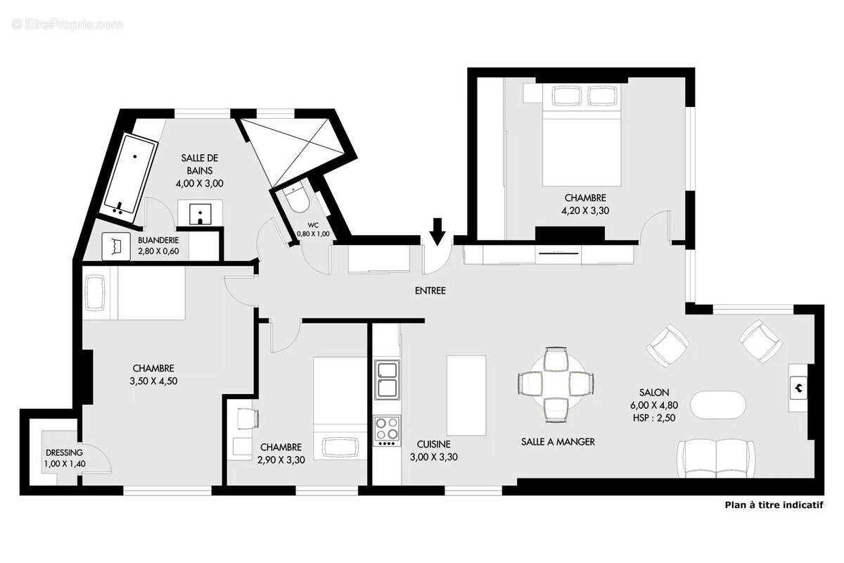 Appartement à PARIS-17E