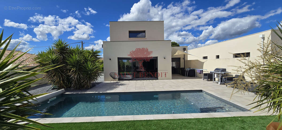 A VENDRE - A JONQUIERES - VILLA CONTEMPORAINE DE TYPE T3 de 129m2 avec garage,  jardin paysagé et piscine - photo 5