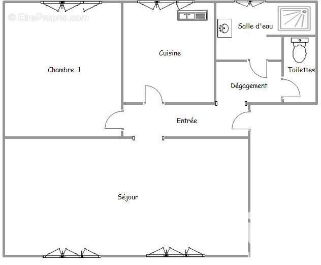 Appartement 59 m² à Luce  - photo 7