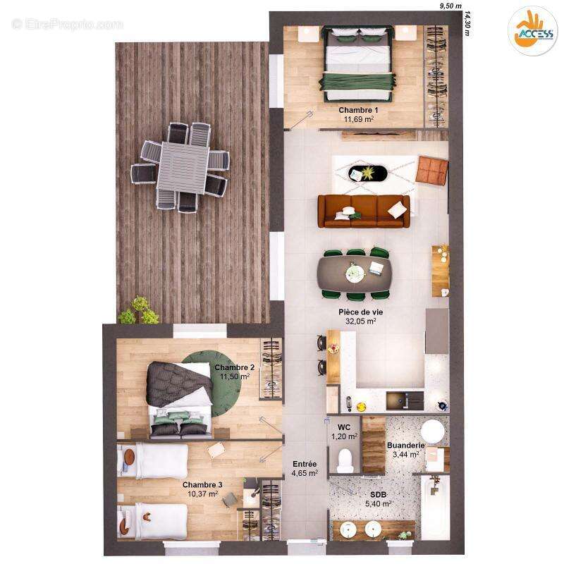 Maison 5 pièces 80 m2 - photo 10