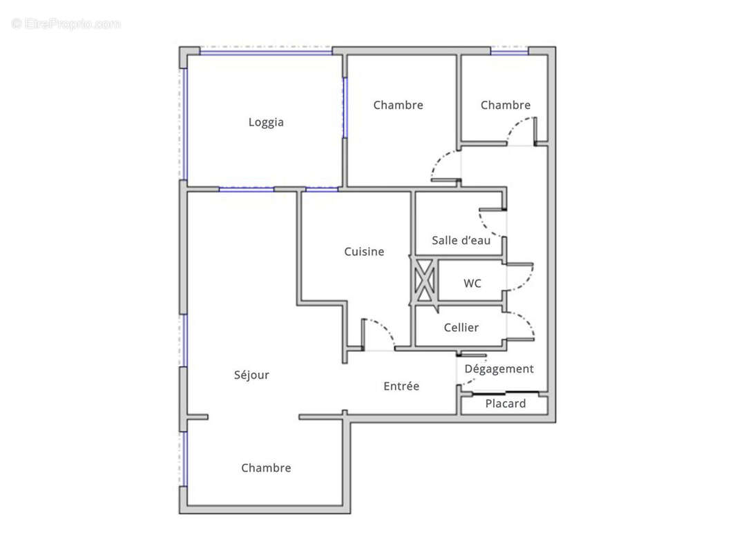 Plateau Saint-Rambert  - T4 de 81m² avec loggia et parking - photo 12