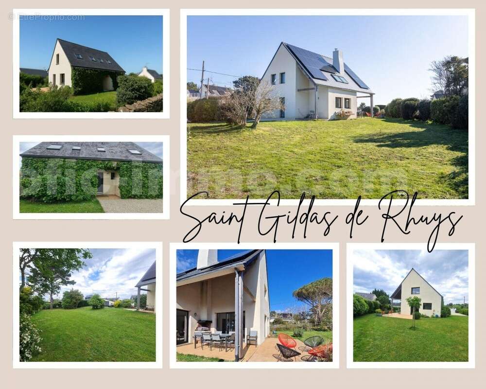 montage photo - Maison à SAINT-GILDAS-DE-RHUYS
