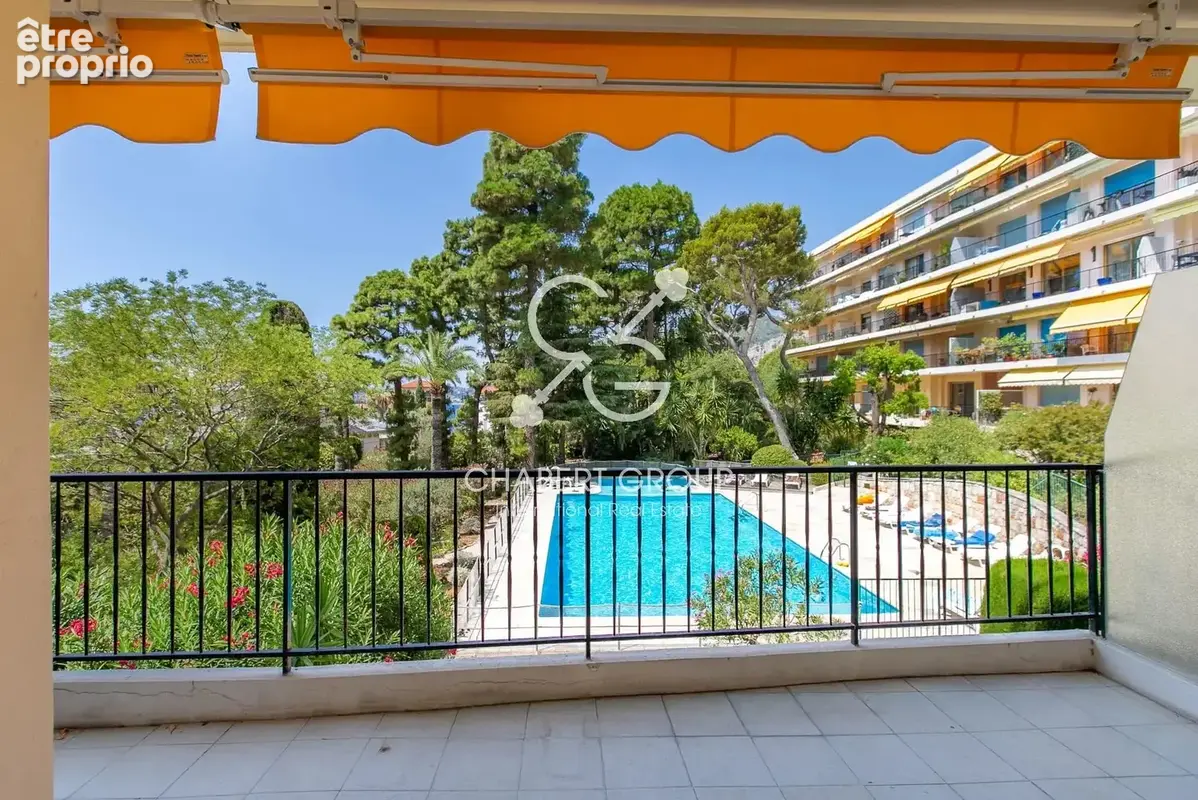 Cap-d'ail - appartement - 3 pièces - 92 m² - 2 terrasses - vue dégagée - résidence avec gardien & piscine - photo 2