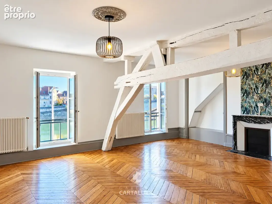 Chalon coeur de ville   130 m2-3 chambres   vue saône - photo 1
