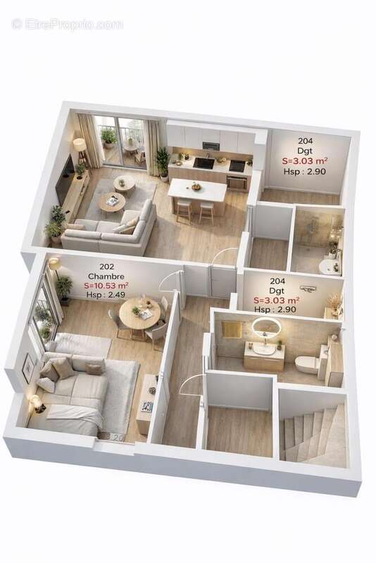 Appartement 43 m² à Sete  - photo 2