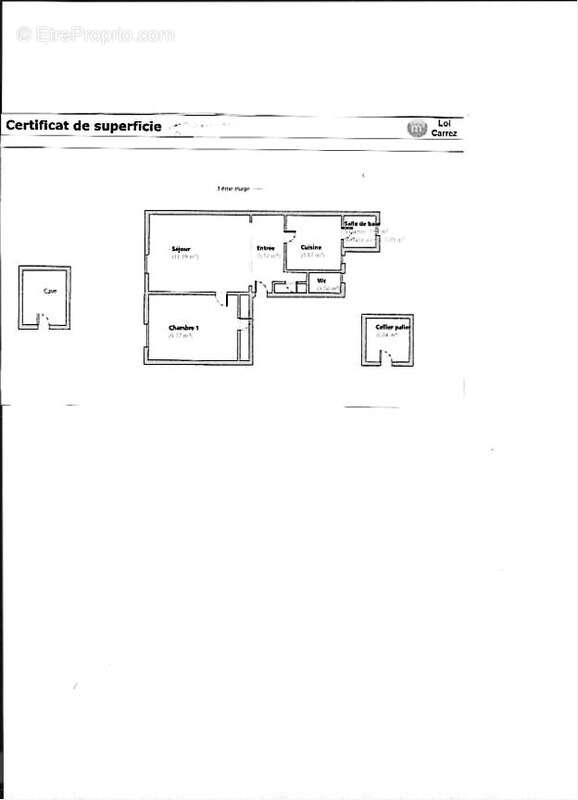 Appartement à vendre 2 pièces avec cave PARIS 17EME ARRONDISSEMENT (75) - rue Guy Môquet - 34 m2 Loi Carrez - 315 000 € honorair - photo 8