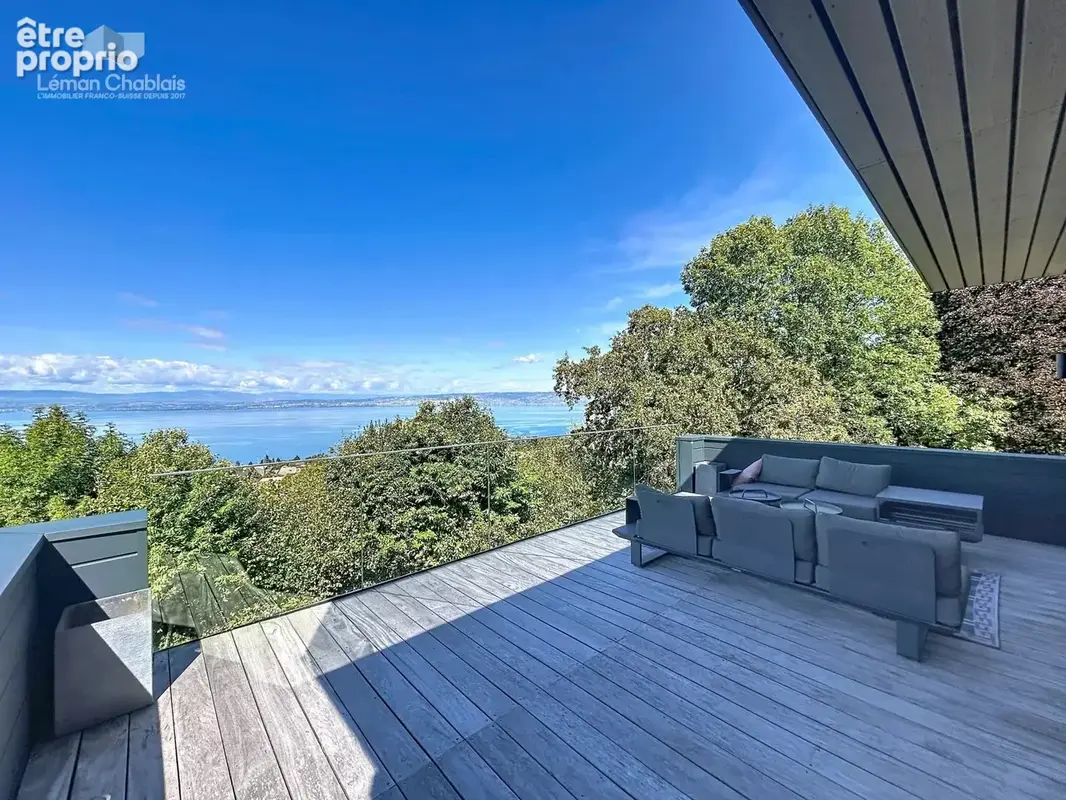 Évian-les-Bains - Villa T4 - Vue panoramique sur le lac Léman - photo 2