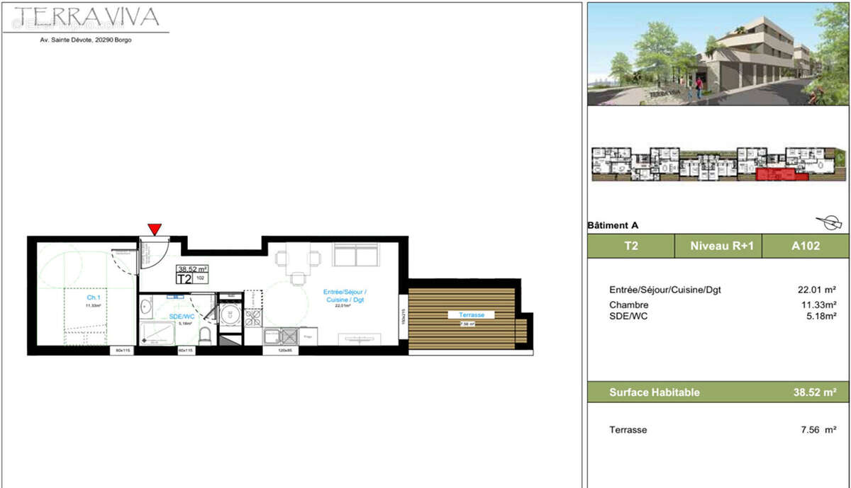 Appartement à BORGO