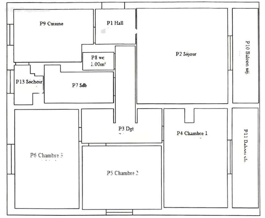 Vente magnifique Type 4 avec deux balcons vue mer Mazargues 13009 - photo 13