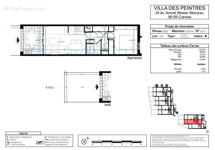Appartement à CANNES