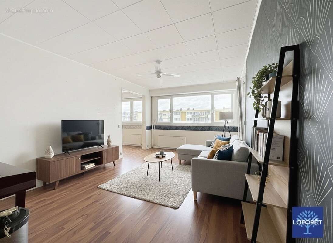 T4 hsc panoramique 74 m² - 2ch - balcon sud - photo 2