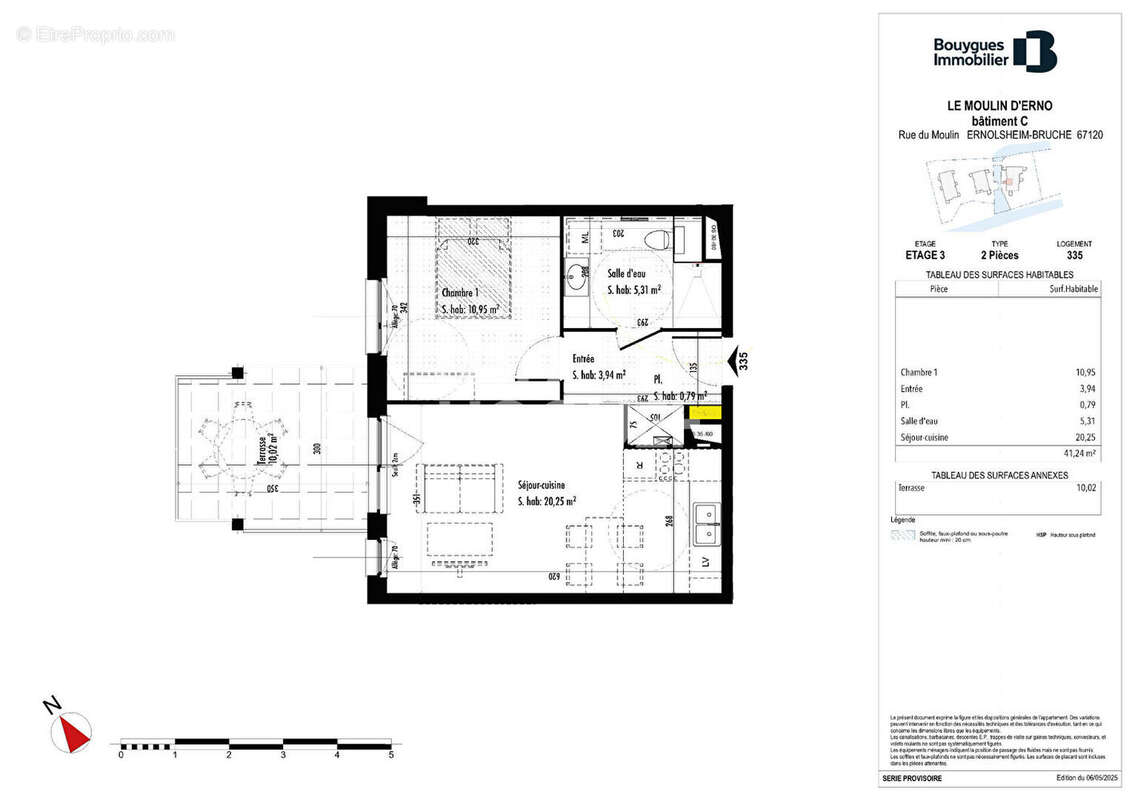 Appartement à ERNOLSHEIM-BRUCHE