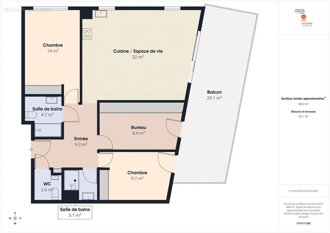 Appartement à VILLENEUVE-LES-AVIGNON