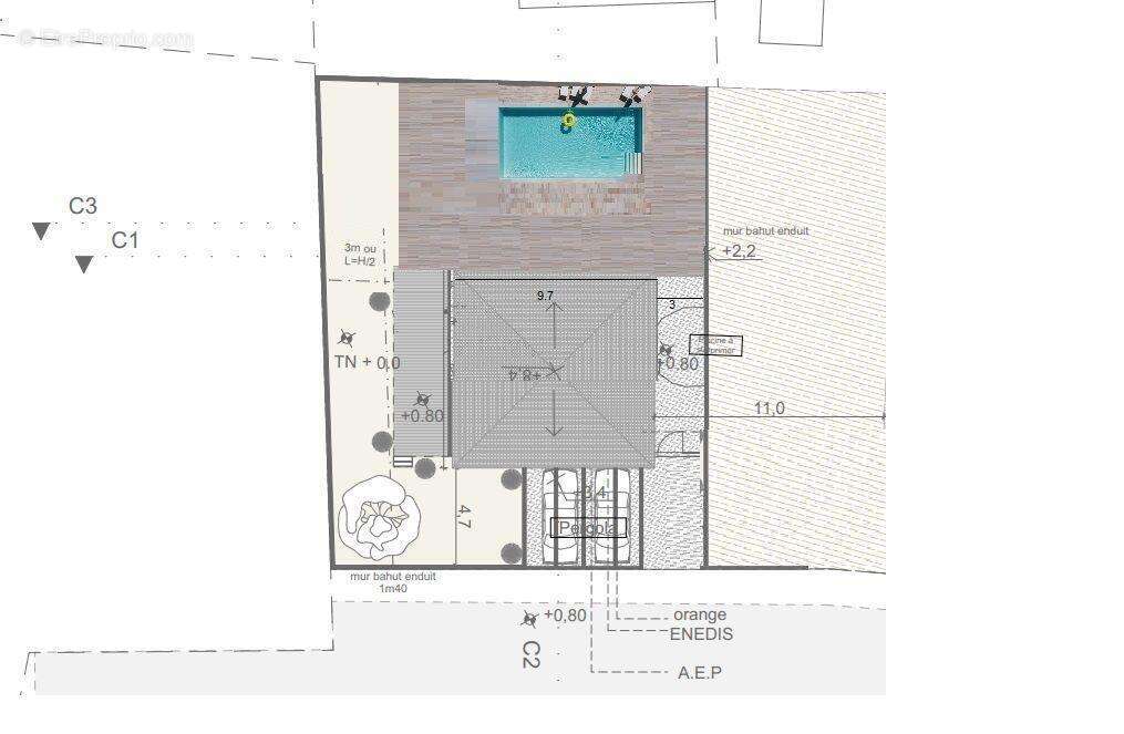 Terrain à SAINT-MATHIEU-DE-TREVIERS