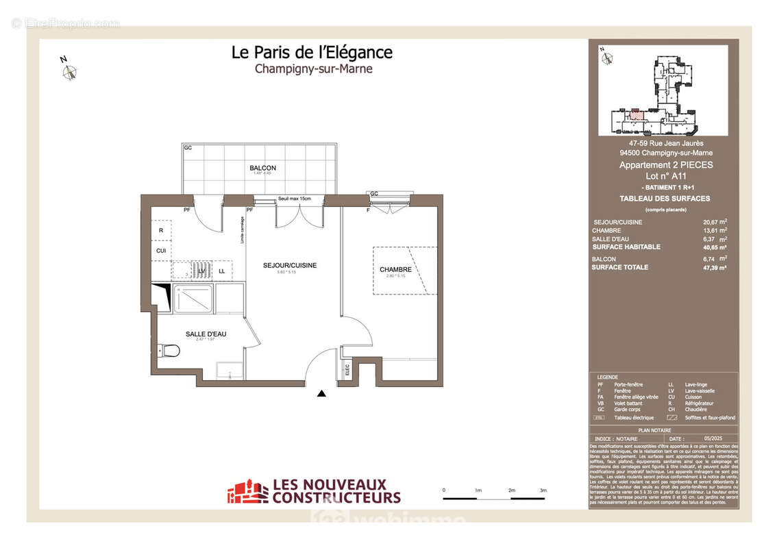 Appartement 40 m² à Champigny-Sur-Marne  - photo 4