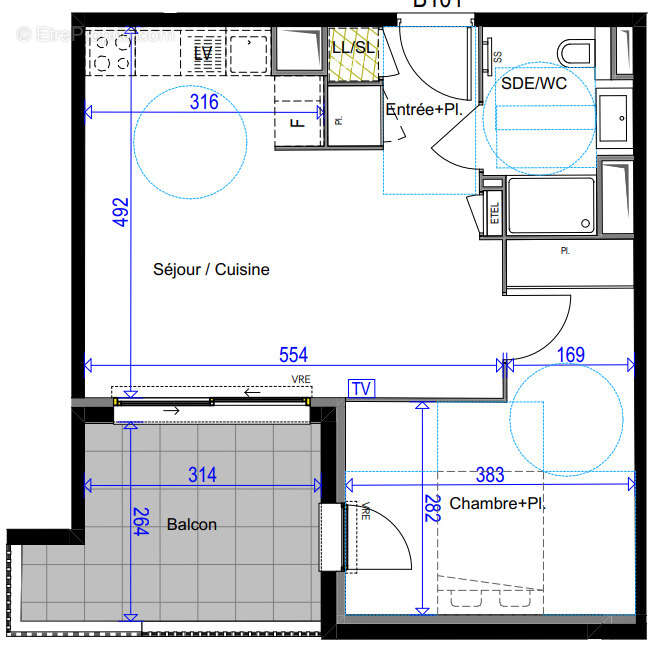 Appartement T2 - Cogolin - photo 4