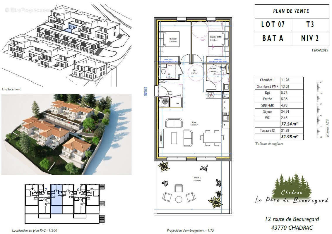 Nouveauté  dans le NEUF : Parc de Beauregard : F3 avec terrasse - photo 6