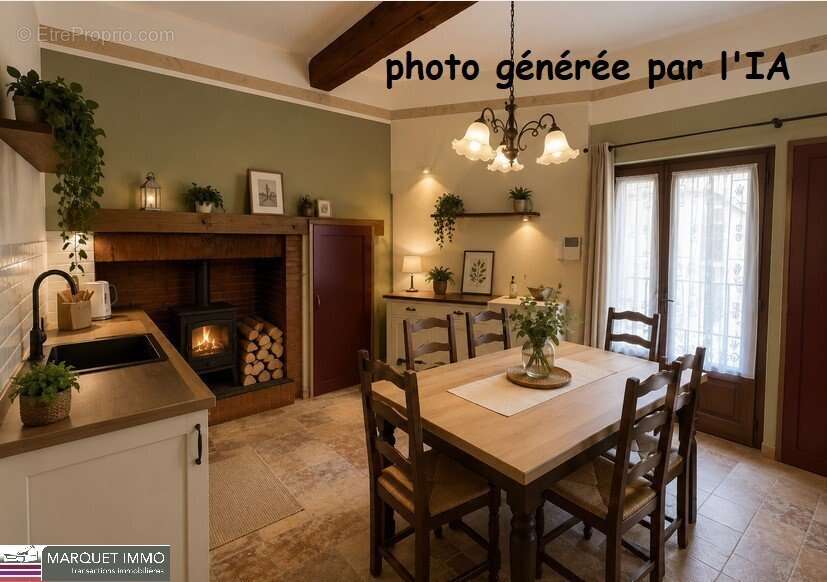 Beaux volumes pour cette charmante maison de village T6/7 de 158 m² qui allie le charme de l'ancien avec ses carreaux ciments... - photo 7