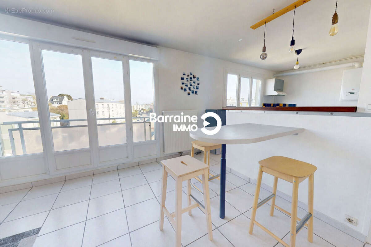 Exclusivite a vendre brest le guelmeur appartement t2 53.33m²  dernier etage  ascenseur  parking prive - photo 5
