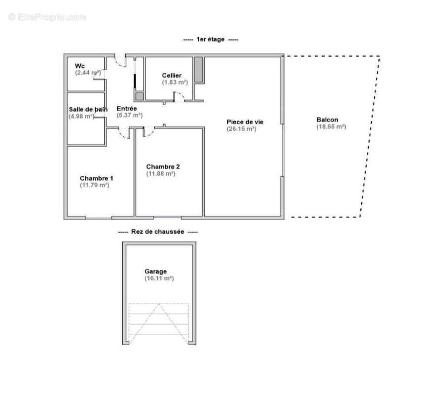 Appartement 64 m² à Sainte-Ruffine  - photo 8
