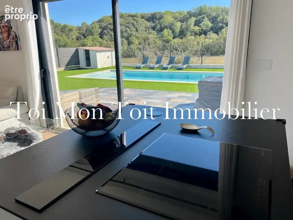 Quissac   villa f5 de plain-pied avec piscine sur 800 m2 de terrain clôturé - photo 5