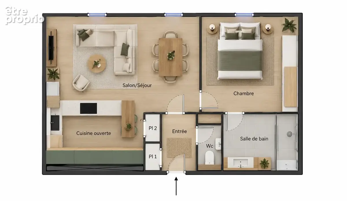 Vendu loué   studio 35,74 m2   lyon 3   rue de créqui - photo 2