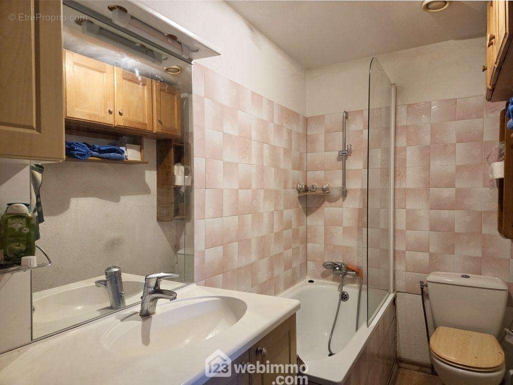 Une salle de bain avec WC complète ce bien. - Appartement à ALBERTVILLE
