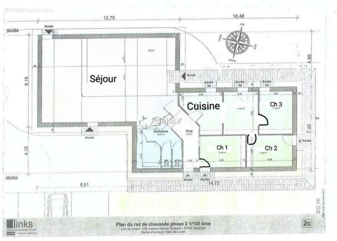 Bâtiment récent avec grande salle de réunion et bureaux - photo 2
