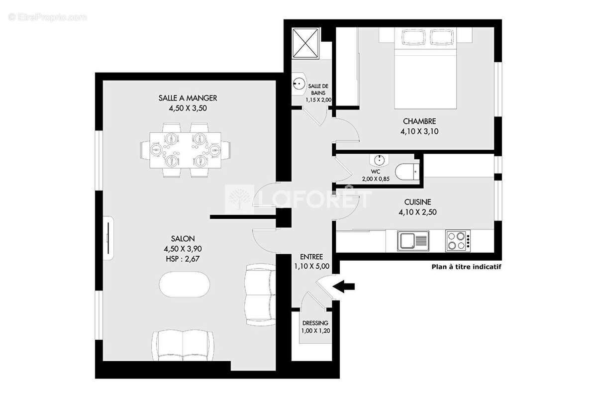 Appartement à PARIS-15E