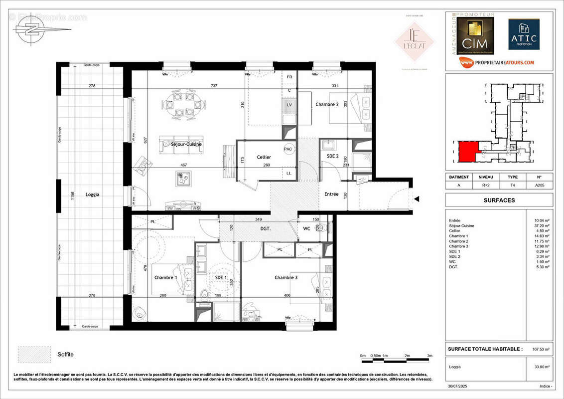 Appartement à SAINT-CYR-SUR-LOIRE