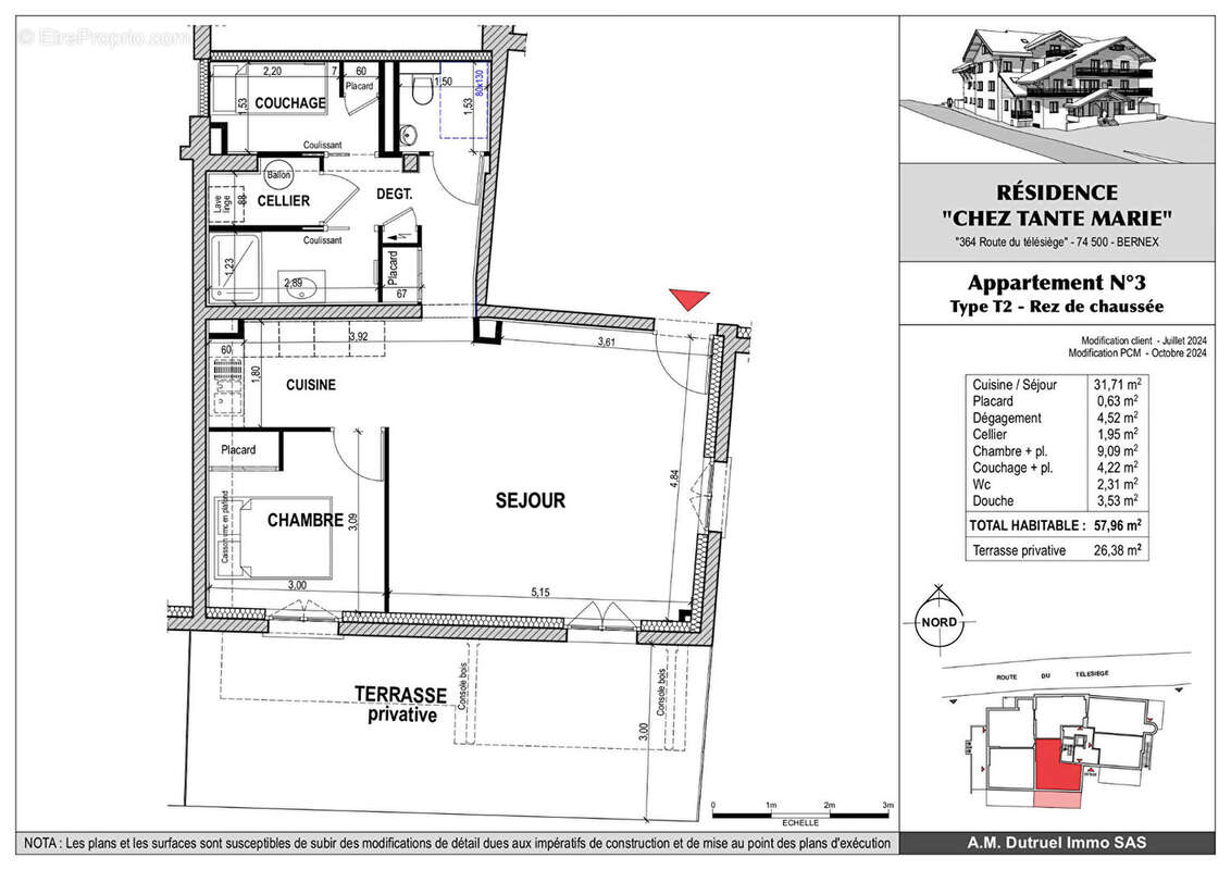 Appartement à BERNEX