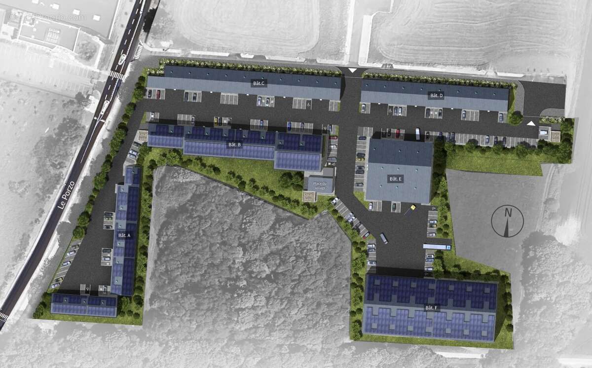 Plan masse du village entreprise - Commerce à KERVIGNAC