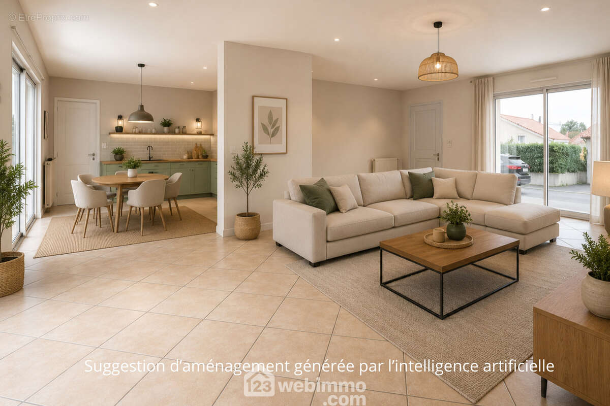 Suggestion d'aménagement générée par l'intelligence artificielle - Maison à TOUTLEMONDE