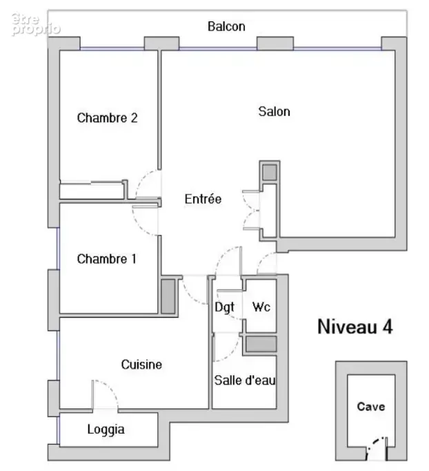 Appartement T4 75 m2 avec balcon, cave et parking couvert, avenue Victor Hugo, 26000 VALENCE - photo 12