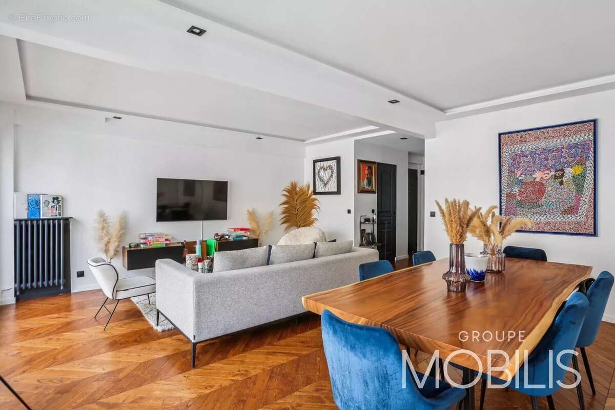 75016 - faisanderie/longchamp - appartement rénové de 60,84 m2 en étage élevé, avec balcon et vues dégagées - 1 chambre - traver - photo 9